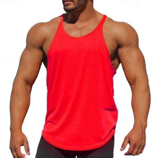 Online OUKU Men's Tank Top Vest Top Undershirt Sleeveless Shirt Sleeveless Crew Neck Spring & Summer Plain Fashion Designer Basic Vacation Street Going out Black White Yellow Top Tee for Men