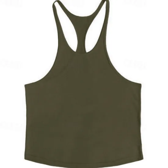 Online OUKU Men's Tank Top Vest Top Undershirt Sleeveless Shirt Sleeveless Crew Neck Spring & Summer Plain Fashion Designer Basic Vacation Street Going out Black White Yellow Top Tee for Men