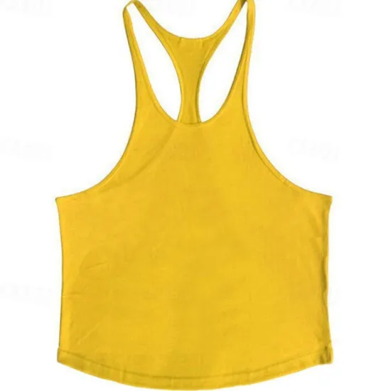 Online OUKU Men's Tank Top Vest Top Undershirt Sleeveless Shirt Sleeveless Crew Neck Spring & Summer Plain Fashion Designer Basic Vacation Street Going out Black White Yellow Top Tee for Men
