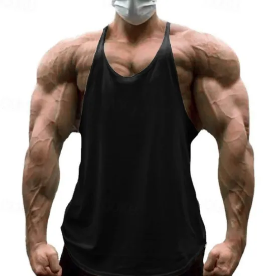 Online OUKU Men's Tank Top Vest Top Undershirt Sleeveless Shirt Sleeveless Crew Neck Spring & Summer Plain Fashion Designer Basic Vacation Street Going out Black White Yellow Top Tee for Men