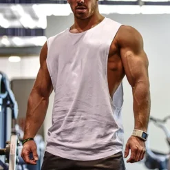 Clearance OUKU Men's Tank Top Vest Top Undershirt Sleeveless Shirt Sleeveless Crew Neck Spring & Summer Plain Fashion Designer Basic Vacation Street Going out Black White Yellow Top Tee for Men
