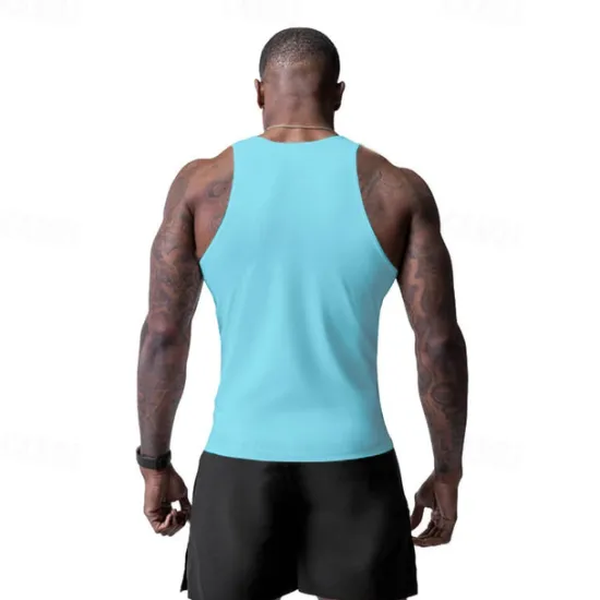 OUKU Men's Tank Top Vest Top Undershirt Sleeveless Shirt Sleeveless Crew Neck Summer Print Fashion Designer Basic Classic Vacation Street Going out Black White Wine Top Tee for Men