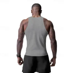 OUKU Men's Tank Top Vest Top Undershirt Sleeveless Shirt Sleeveless Crew Neck Summer Print Fashion Designer Basic Classic Vacation Street Going out Black White Wine Top Tee for Men