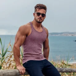 Best OUKU Men's Tank Top Vest Top Undershirt Sleeveless Shirt Sleeveless Crew Neck Summer Plain Sports Fashion Lightweight Vacation Casual Holiday Black White Red Top Tee for Men