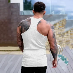 Best OUKU Men's Tank Top Vest Top Undershirt Sleeveless Shirt Sleeveless Crew Neck Summer Plain Sports Fashion Lightweight Vacation Casual Holiday Black White Red Top Tee for Men