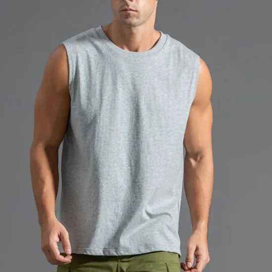 Best OUKU Men's Tank Top Vest Top Undershirt Sleeveless Shirt Sleeveless Crew Neck Summer Plain Fashion Designer Basic Classic Vacation Street Going out Black White Light Green Top Tee for Men