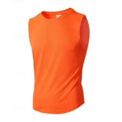Hot OUKU Men's Tank Top Vest Top Undershirt Sleeveless Shirt Sleeveless Crew Neck Summer Plain Fashion Designer Basic Vacation Street Going out Black White Wine Top Tee for Men