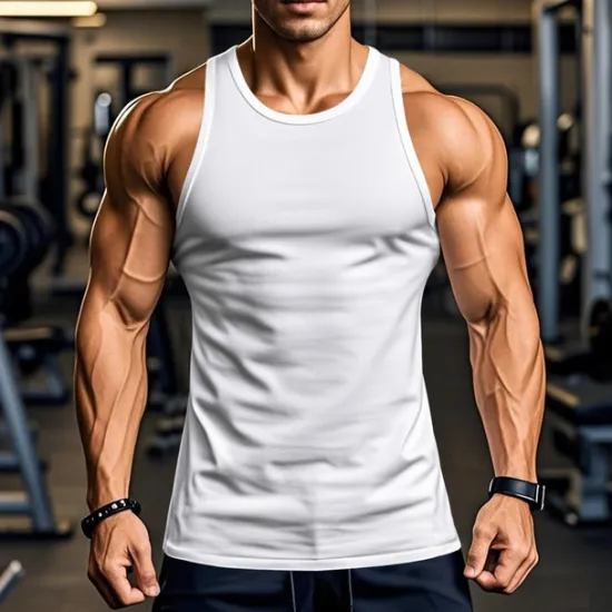 Best OUKU Men's Tank Top Vest Top Undershirt Sleeveless Shirt Sleeveless Crew Neck Summer Plain Fashion Designer Basic Classic Vacation Street Going out Black White Top Tee for Men