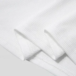 Discount OUKU Men's Tank Top Vest Top Undershirt Ribbed Knit tee Sleeveless Square Summer Plain Fashion Streetwear Bodybuilding Fitness Sports & Outdoor Athleisure Black White Pink Top Tee for Men