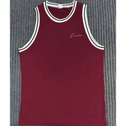Online OUKU Men's Tank Top Vest Top Undershirt Sleeveless Shirt Sleeveless Crew Neck Summer Stripes Fashion Designer Basic Print Vacation Street Going out Black White Wine Top Tee for Men