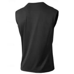 OUKU Men's Tank Top Vest Top Undershirt Sleeveless Shirt Sleeveless Crew Neck Summer Plain Fashion Designer Basic Vacation Street Going out Black White Wine Top Tee for Men