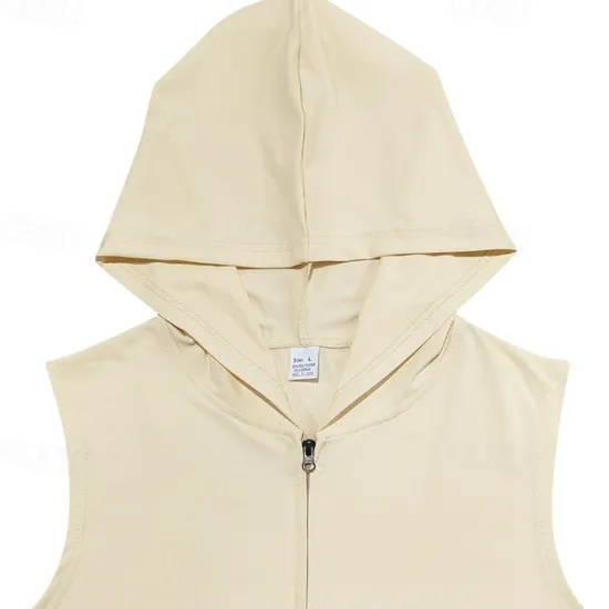 Outlet OUKU Men's Tank Top Vest Top Undershirt Sleeveless Shirt Sleeveless Hooded Summer Plain Fashion Designer Vacation Street Going out Light Yellow Black Red Top Tee for Men