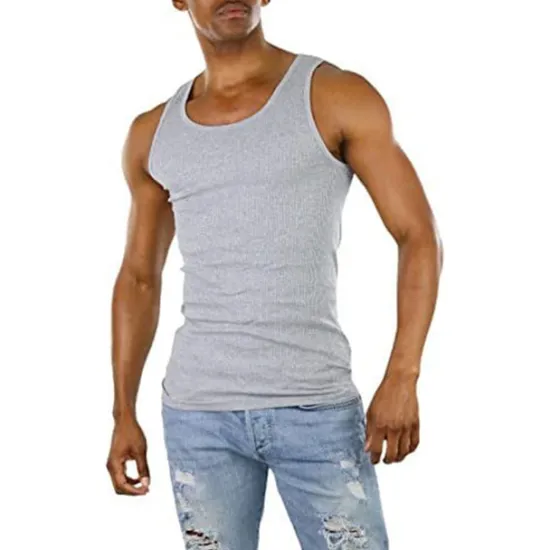 New OUKU Men's Tank Top Vest Top Undershirt Sleeveless Shirt Sleeveless Crew Neck Summer Plain Fashion Designer Muscle Athleisure Going out Gym Black Wine Blue Top Tee for Men