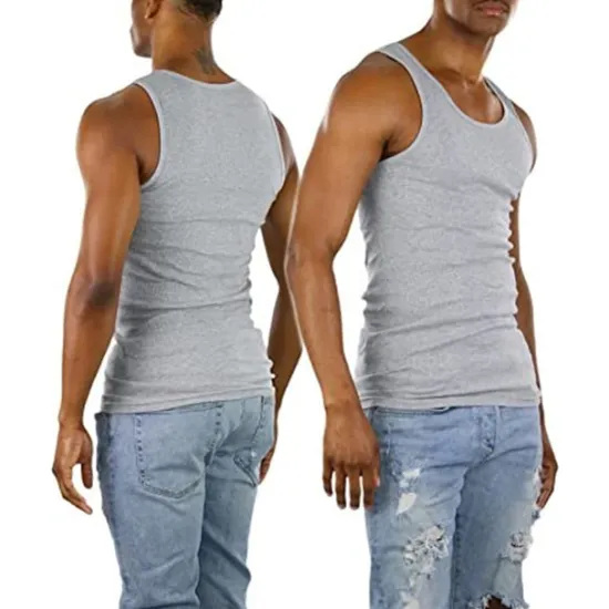 New OUKU Men's Tank Top Vest Top Undershirt Sleeveless Shirt Sleeveless Crew Neck Summer Plain Fashion Designer Muscle Athleisure Going out Gym Black Wine Blue Top Tee for Men