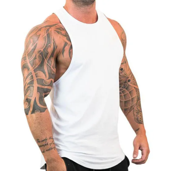 Best OUKU Men's Tank Top Vest Top Undershirt Sleeveless Crew Neck Summer Plain Fashion Muscle Workout Vacation Sport Daily Black White Blue Top Tee for Men