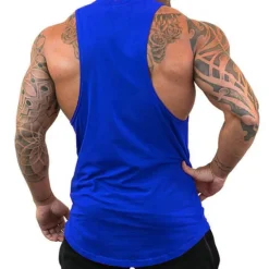 Best OUKU Men's Tank Top Vest Top Undershirt Sleeveless Crew Neck Summer Plain Fashion Muscle Workout Vacation Sport Daily Black White Blue Top Tee for Men