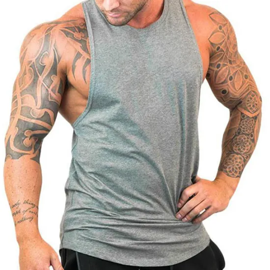 Best OUKU Men's Tank Top Vest Top Undershirt Sleeveless Crew Neck Summer Plain Fashion Muscle Workout Vacation Sport Daily Black White Blue Top Tee for Men
