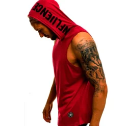 Discount OUKU Men's Tank Top Vest Top Undershirt Sleeveless Shirt Sleeveless Hooded Summer Plain Camouflage Fashion Streetwear Muscle Sports & Outdoor Athleisure Gym Black White Wine Top Tee for Men