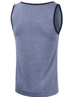 Clearance OUKU Men's Tank Top Vest Top Undershirt Sleeveless Shirt Sleeveless Crew Neck Summer Plain Fashion Streetwear Muscle Sports & Outdoor Athleisure Gym White Army Green Coffee Top Tee for Men