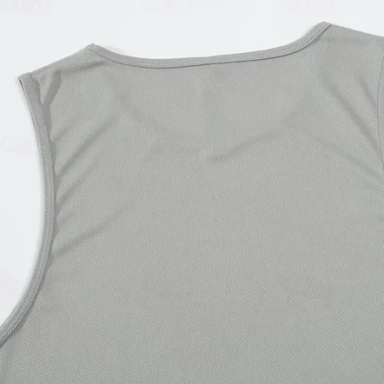 Outlet OUKU Men's Tank Top Vest Top Vest T-shirt Suits Short Sleeve Crew Neck Summer Plain Fashion Casual 2 Piece Vacation Daily Wear Going out Black White Orange Top Tee for Men