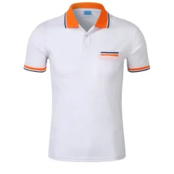 Online OUKU Men's Tennis Shirt Polo Shirt Sports golf shirts Collar Shirt Collar Short Sleeve Solid Colored Button Front Summer Regular Fit Black White Yellow Red Blue Purple Tennis Shirt