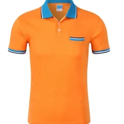 Online OUKU Men's Tennis Shirt Polo Shirt Sports golf shirts Collar Shirt Collar Short Sleeve Solid Colored Button Front Summer Regular Fit Black White Yellow Red Blue Purple Tennis Shirt