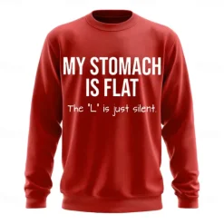 Best OUKU Men's Text Funny Slang Sweatshirt Fashion Daily Long Sleeve Crew Neck Black White Crewneck 3D All Seasons Designer