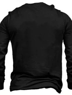 Hot OUKU Men's The Reason I'm Old And Wise Is Because God Protected Me When I Was Young And Stupid Funny Slang T Shirt Long Sleeve T shirt 3D Print Crew Neck Shirt Fashion Basic Street Casual Daily Clothing