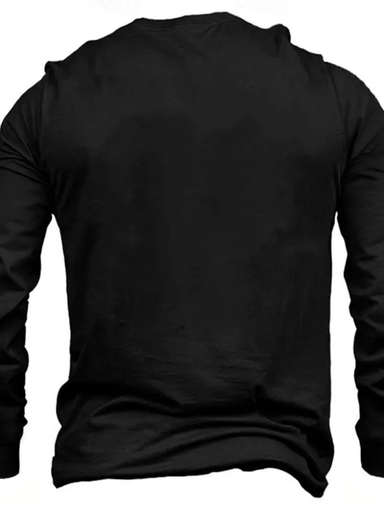 Hot OUKU Men's The Reason I'm Old And Wise Is Because God Protected Me When I Was Young And Stupid Funny Slang T Shirt Long Sleeve T shirt 3D Print Crew Neck Shirt Fashion Basic Street Casual Daily Clothing