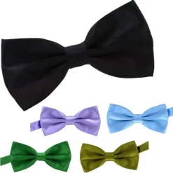 Discount OUKU Men's Ties Bow Tie Neckties Stripes and Plaid Formal Evening Wedding Party Festival