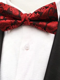 New OUKU Men's Ties Bow Tie Work Wedding Gentleman Jacquard