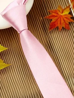 Online OUKU Men's Ties Modern Contemporary Office / Business Classic Solid / Plain Color Formal Evening Date Party & Evening
