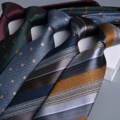New OUKU Men's Ties Neckties Classic Print Print Wedding Birthday Party