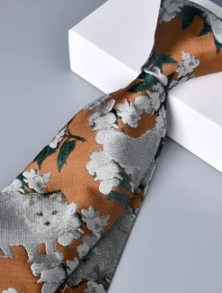 OUKU Men's Ties Neckties Classic Print Print Floral Print Wedding Birthday Party