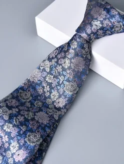 OUKU Men's Ties Neckties Classic Print Print Floral Print Wedding Birthday Party