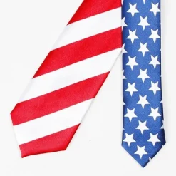 Sale OUKU Men's Ties Neckties Stripes and Plaid Formal Evening Festival Red