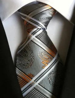 Discount OUKU Men's Ties Neckties Work Floral Jacquard Formal Business