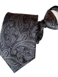 Online OUKU Men's Ties Neckties Work Print Formal Business