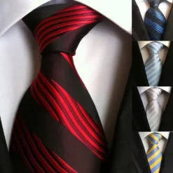 OUKU Men's Ties Neckties Work Print Formal Business