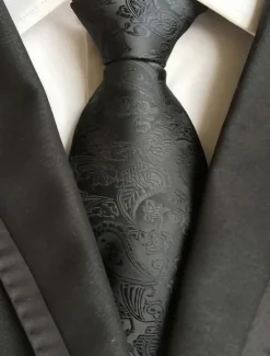 New OUKU Men's Ties Neckties Work Wedding Gentleman Striped Formal Business