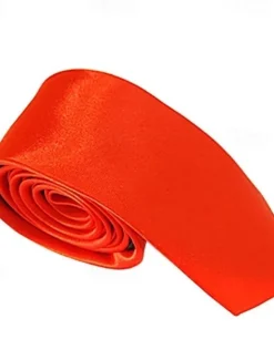 OUKU Men's Ties Neckties Work Wedding Gentleman Solid Colored Formal Business