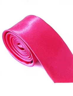 OUKU Men's Ties Neckties Work Wedding Gentleman Solid Colored Formal Business