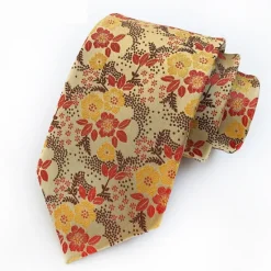 New OUKU Men's Ties Neckties Work Wedding Gentleman Jacquard Fashion Print Floral Formal Business