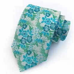 New OUKU Men's Ties Neckties Work Wedding Gentleman Jacquard Fashion Print Floral Formal Business