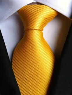 Best OUKU Men's Ties Neckties Work Wedding Gentleman Striped Formal Business