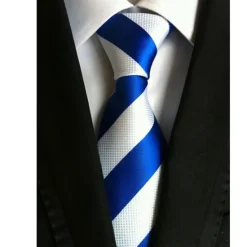 New OUKU Men's Ties Neckties Work Wedding Gentleman Formal Style Modern Style Fashion Striped Formal Business Formal Evening