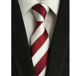 New OUKU Men's Ties Neckties Work Wedding Gentleman Formal Style Modern Style Fashion Striped Formal Business Formal Evening