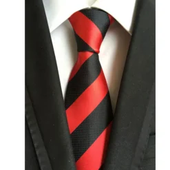New OUKU Men's Ties Neckties Work Wedding Gentleman Formal Style Modern Style Fashion Striped Formal Business Formal Evening
