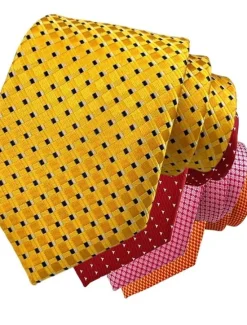 OUKU Men's Ties Neckties Work Wedding Gentleman Striped Formal Business