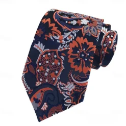 Outlet OUKU Men's Ties Neckties Work Wedding Gentleman Formal Style Modern Style Classic Fashion Jacquard Formal Business Formal Evening